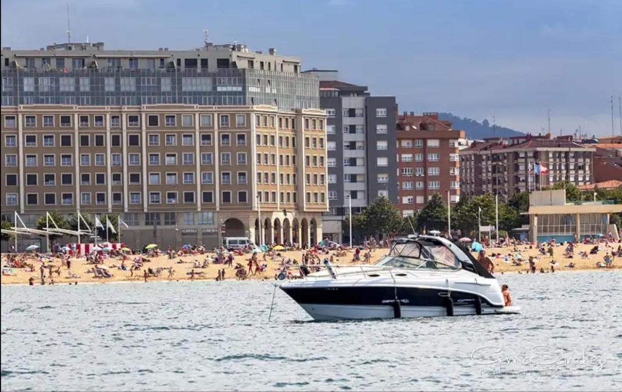 Apto. Vista Playa Poniente กิฮอน ภายนอก รูปภาพ