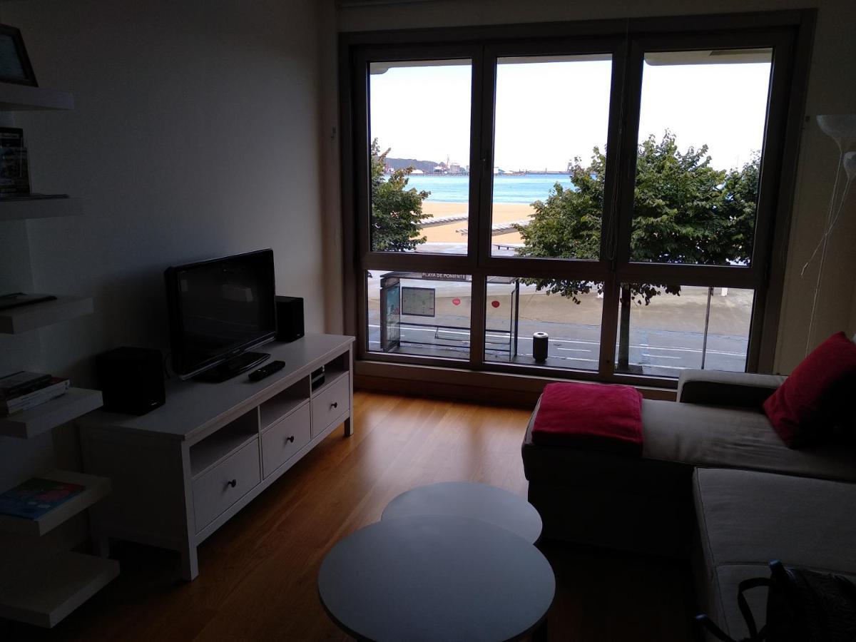 Apto. Vista Playa Poniente กิฮอน ภายนอก รูปภาพ