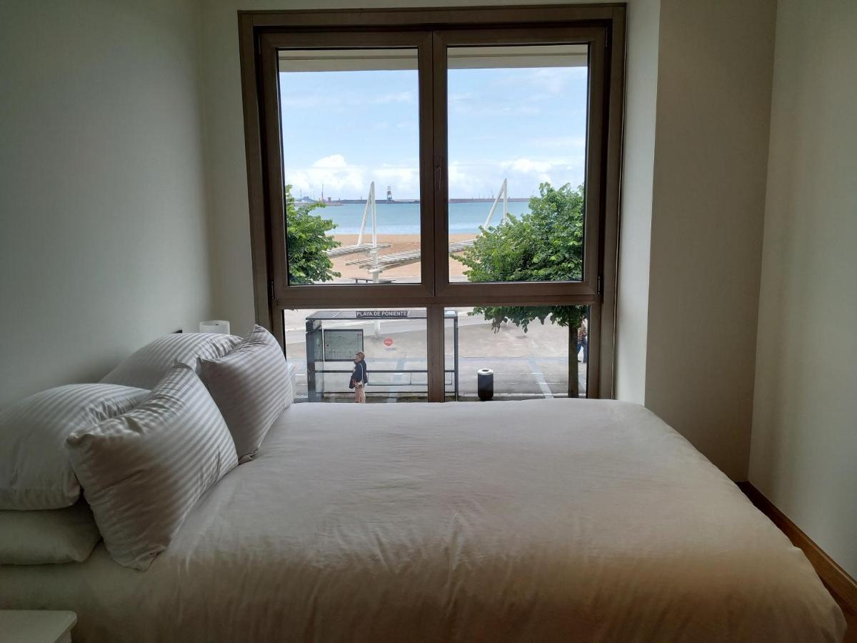 Apto. Vista Playa Poniente กิฮอน ภายนอก รูปภาพ