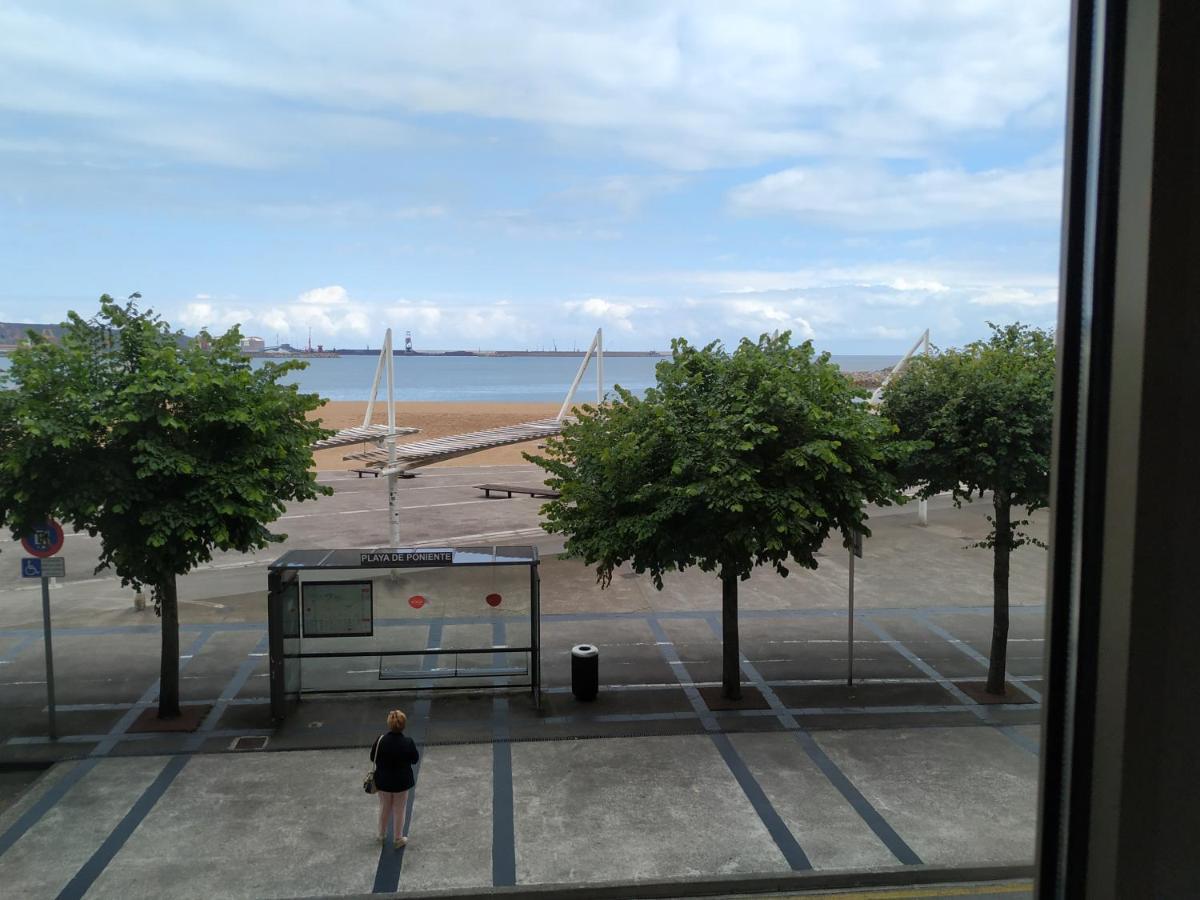 Apto. Vista Playa Poniente กิฮอน ภายนอก รูปภาพ