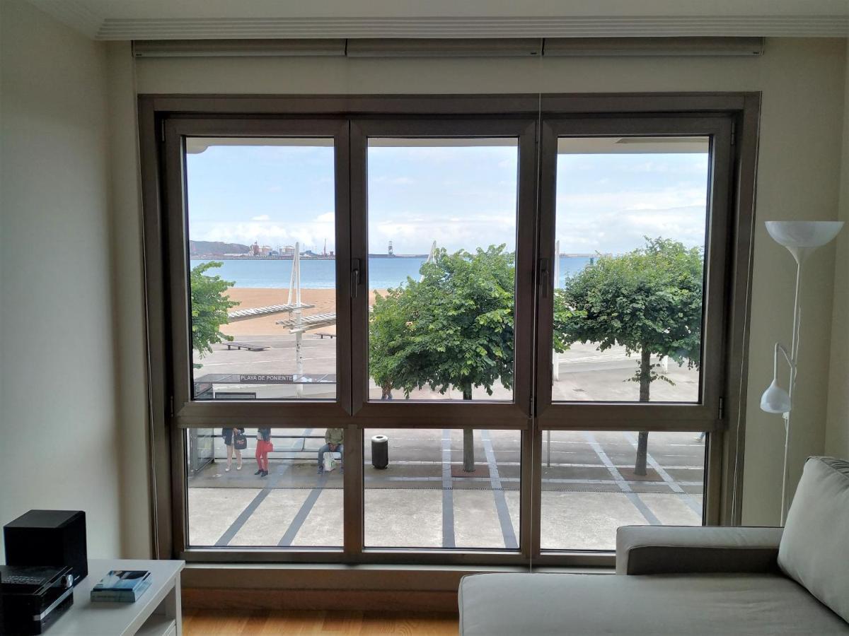Apto. Vista Playa Poniente กิฮอน ภายนอก รูปภาพ